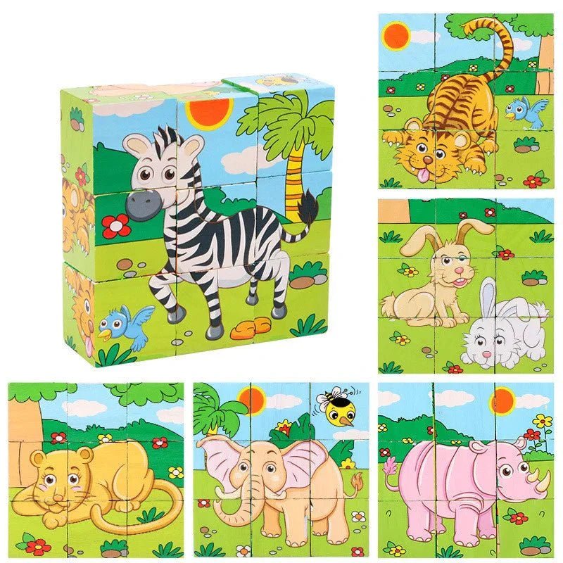 Puzzle en bois - WoodenBlocksToys™ - Tigre - enseigneduque